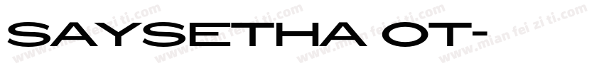 SAYSETHA OT字体转换
